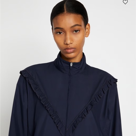 Tory Burch Sport Ruffle Windbreaker Jacket AND Ruffle Tear away pants SET - Picture 1 of 7